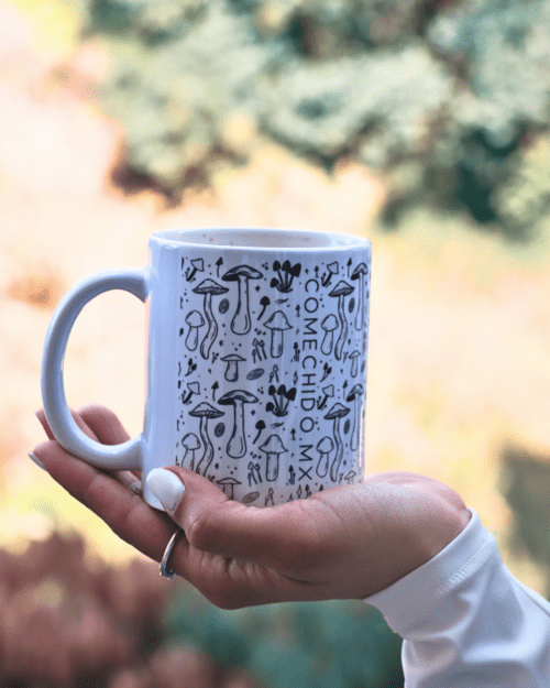 taza de hongos